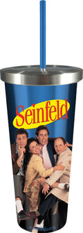 Seinfeld Stainless Cup with Straw