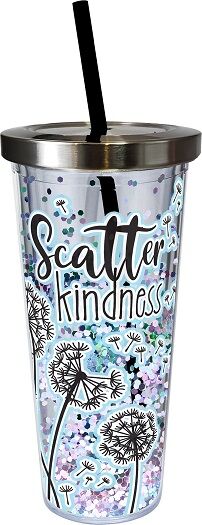 Scatter Kindness Cup with Straw