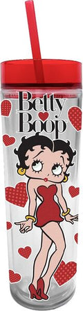 Betty Boop Tall Cup W/straw
