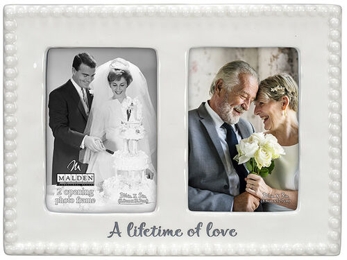 A Lifetime Of Love Ceramic Anniversary Frame