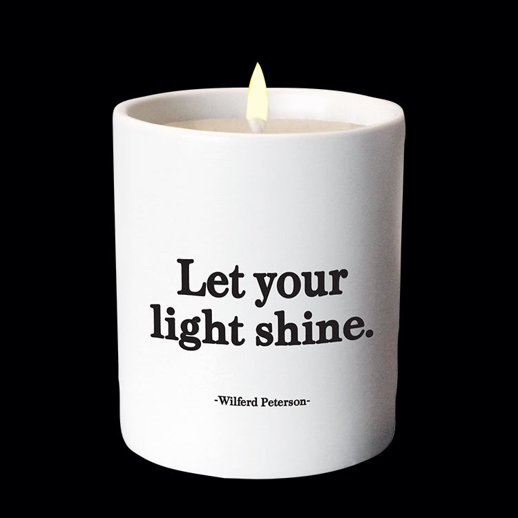 Let your light shine candle