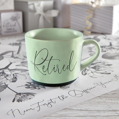 Retired Floral Green Mug