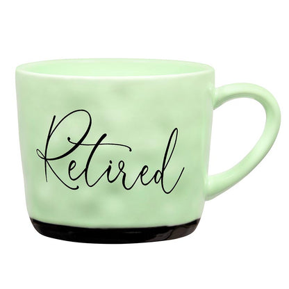 Retired Floral Green Mug