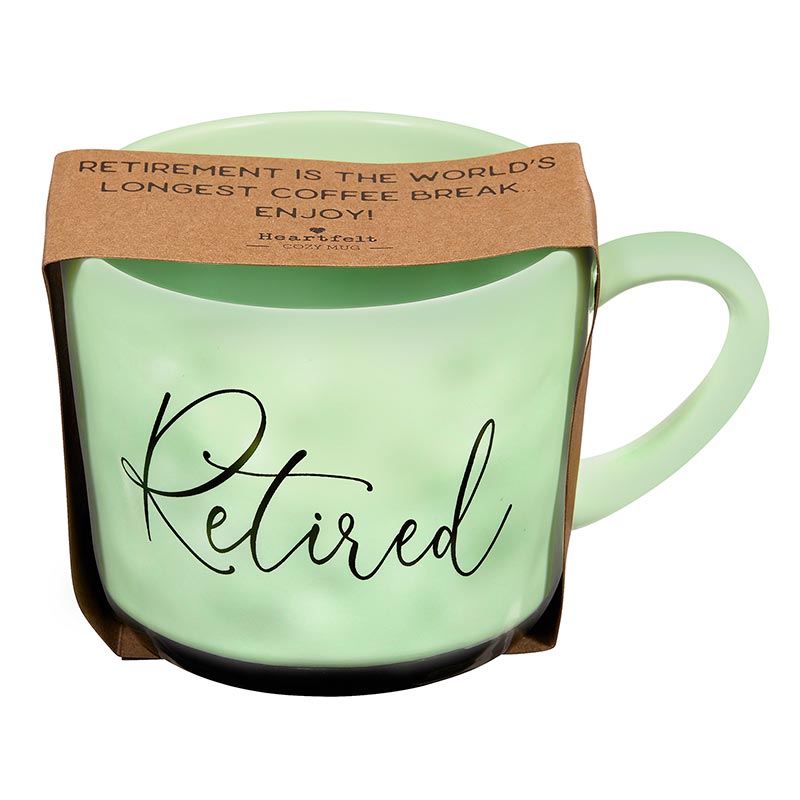 Retired Floral Green Mug