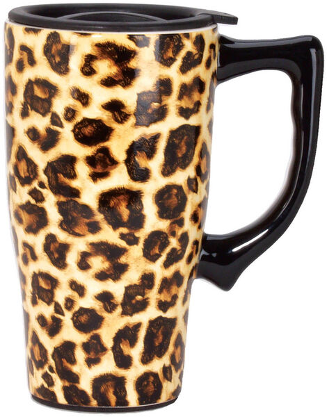 Leopard Print Travel Mug