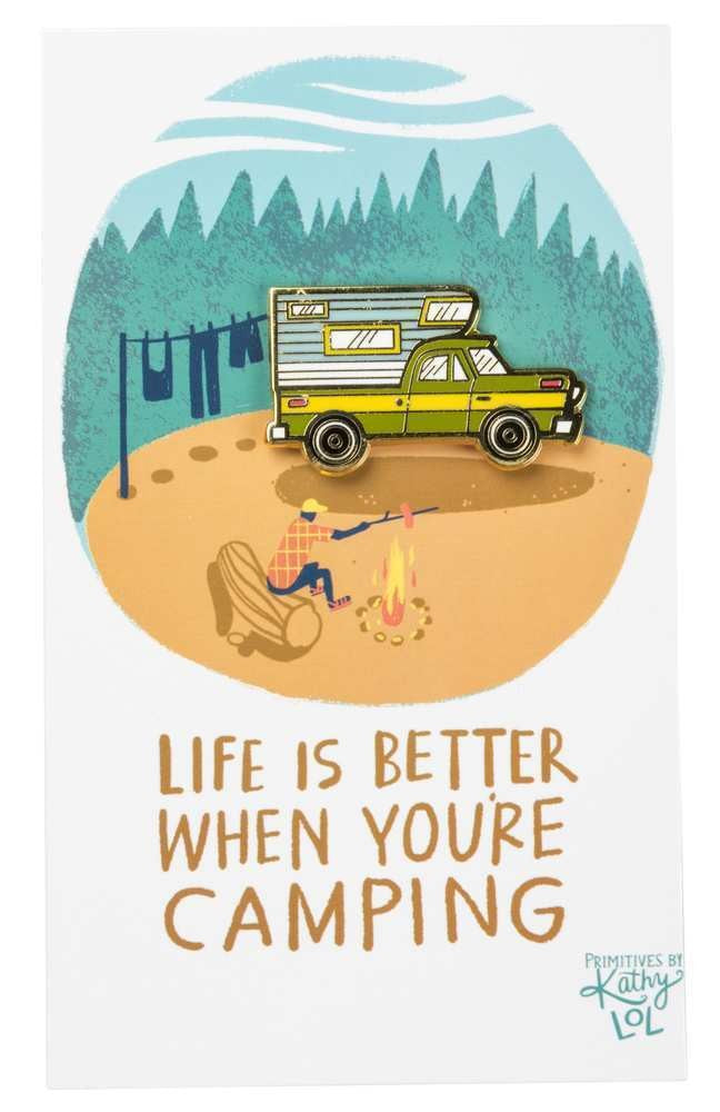 Enamel Pin - Life Is Better When Camping