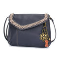 Braided Boho Crossbody w/Paw Print Charm