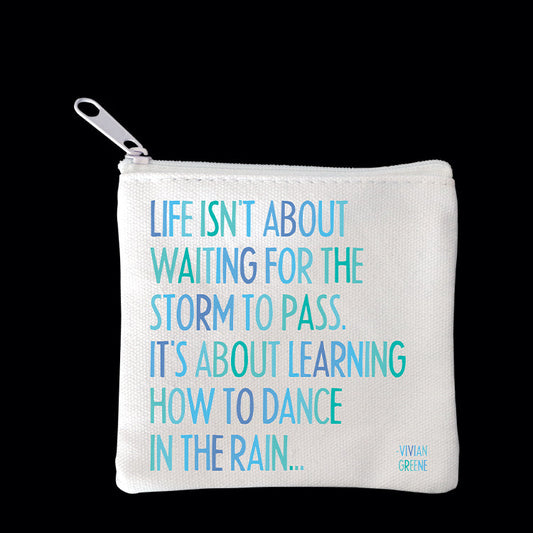 Dance in the rain mini pouch