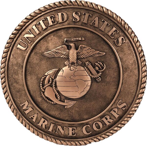 Marines Bronze Tone Stepping Stone