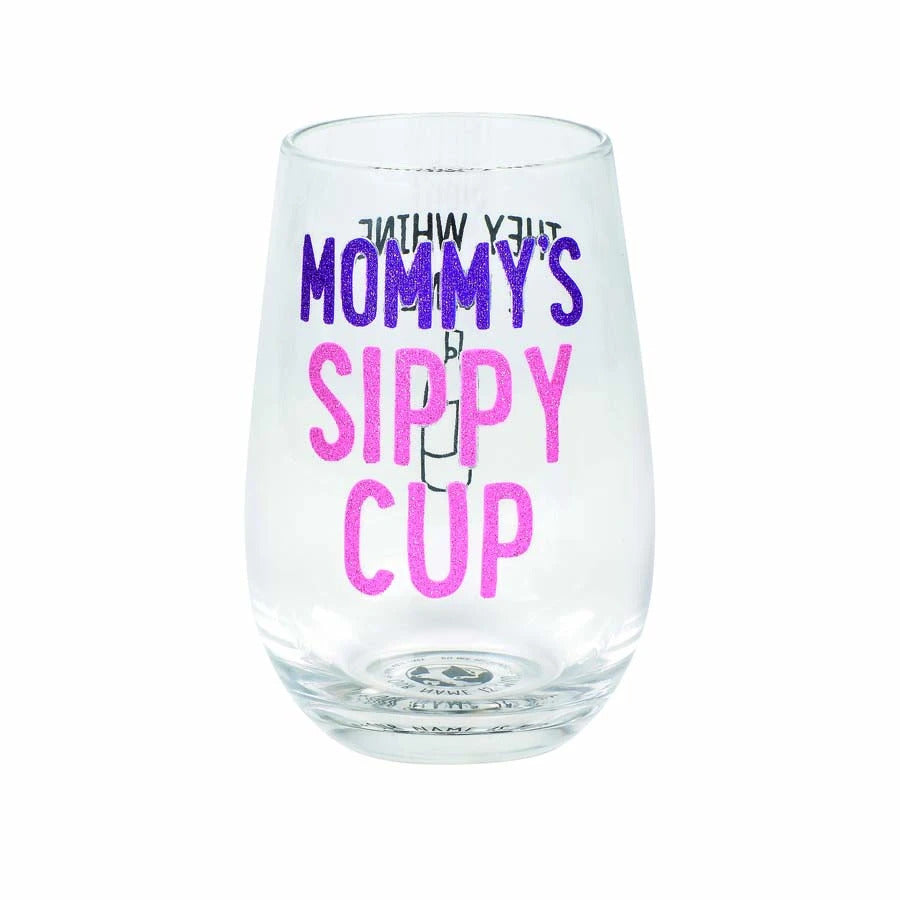 Mommy's Sippy Cup Stemless Wine Glass