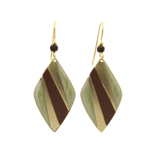 Silver Forest Diamond Abstract Earrings