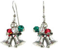 Silver Forest Christmas Bells Earrings