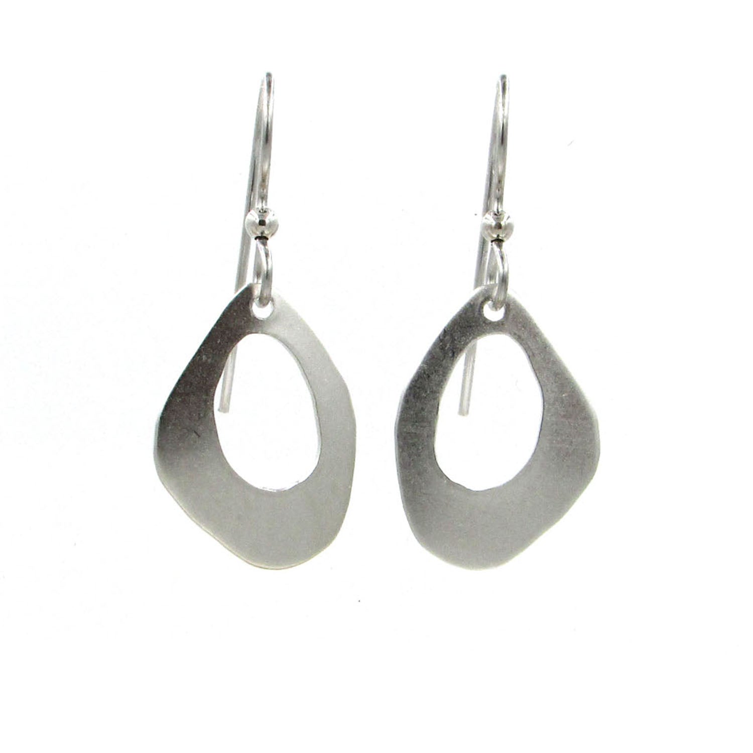 Silver Forest Silver Open Organic Shape Earrings