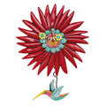Humming Around Wall Clock Hummingbird Enesco