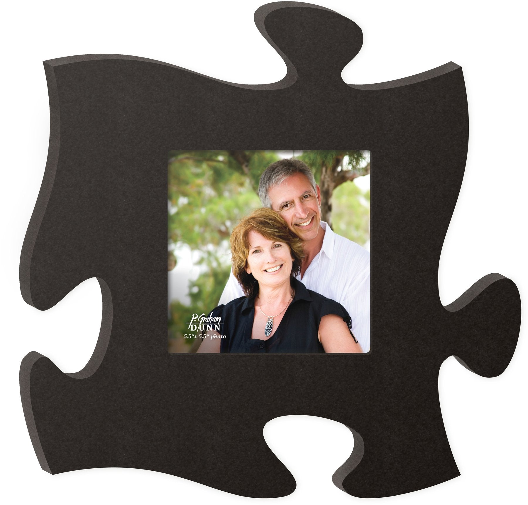 Black Puzzle Piece Photo Frame