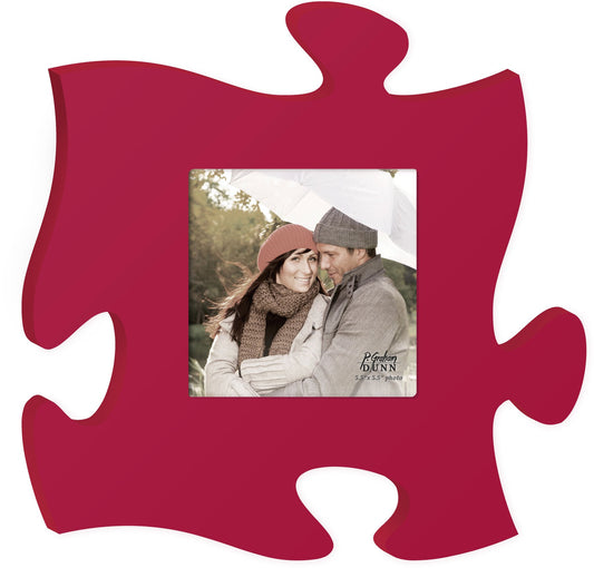 Red Puzzle Piece Photo Frame