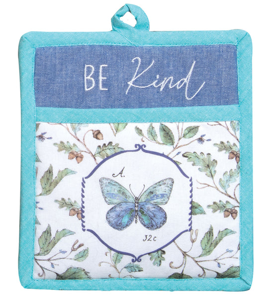 Be Kind Embroidered Pocket Mitt