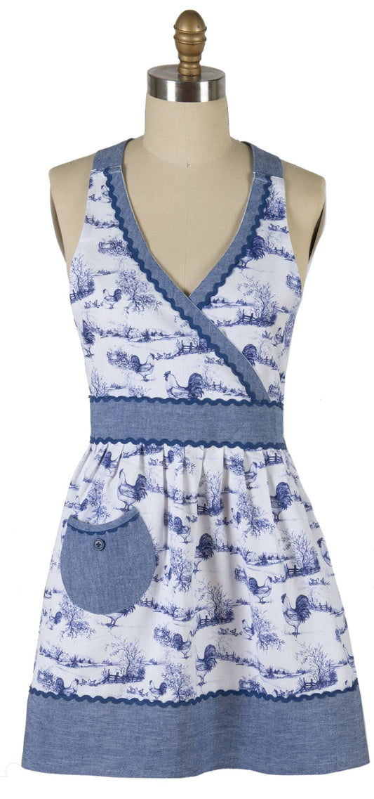 Blue Rooster Hostess Apron