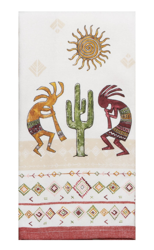 Sundance Kokopelli Flute Duo Kitchen Towel