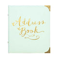 Refillable Address Book - Gilded Mint