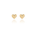 Spirit by Silver Forest Gold Puffed Heart Post Earrings