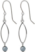 Spirit by Silver Forest Open Football/Bead Drop Earrings