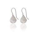Spirit by Silver Forest Small Silver Hammered Tear Earrings