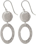 Spirit by Silver Forest Textured Oval Earrings