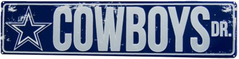 Dallas Cowboys Street Sign