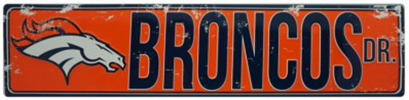 Denver Broncos Street Sign