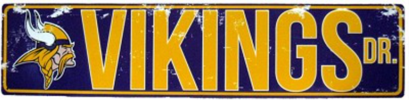 Minnesota Vikings Street Sign