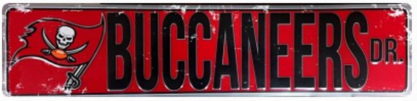 Tampa Bay Buccaneers Dr Street Sign
