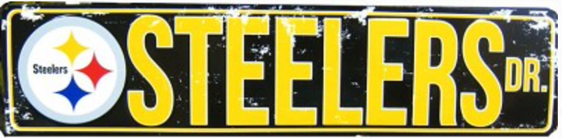 Pittsburgh Steelers Street Sign