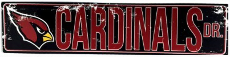 Arizona Cardinals Street Sign