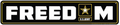 Army Freedom Street Sign