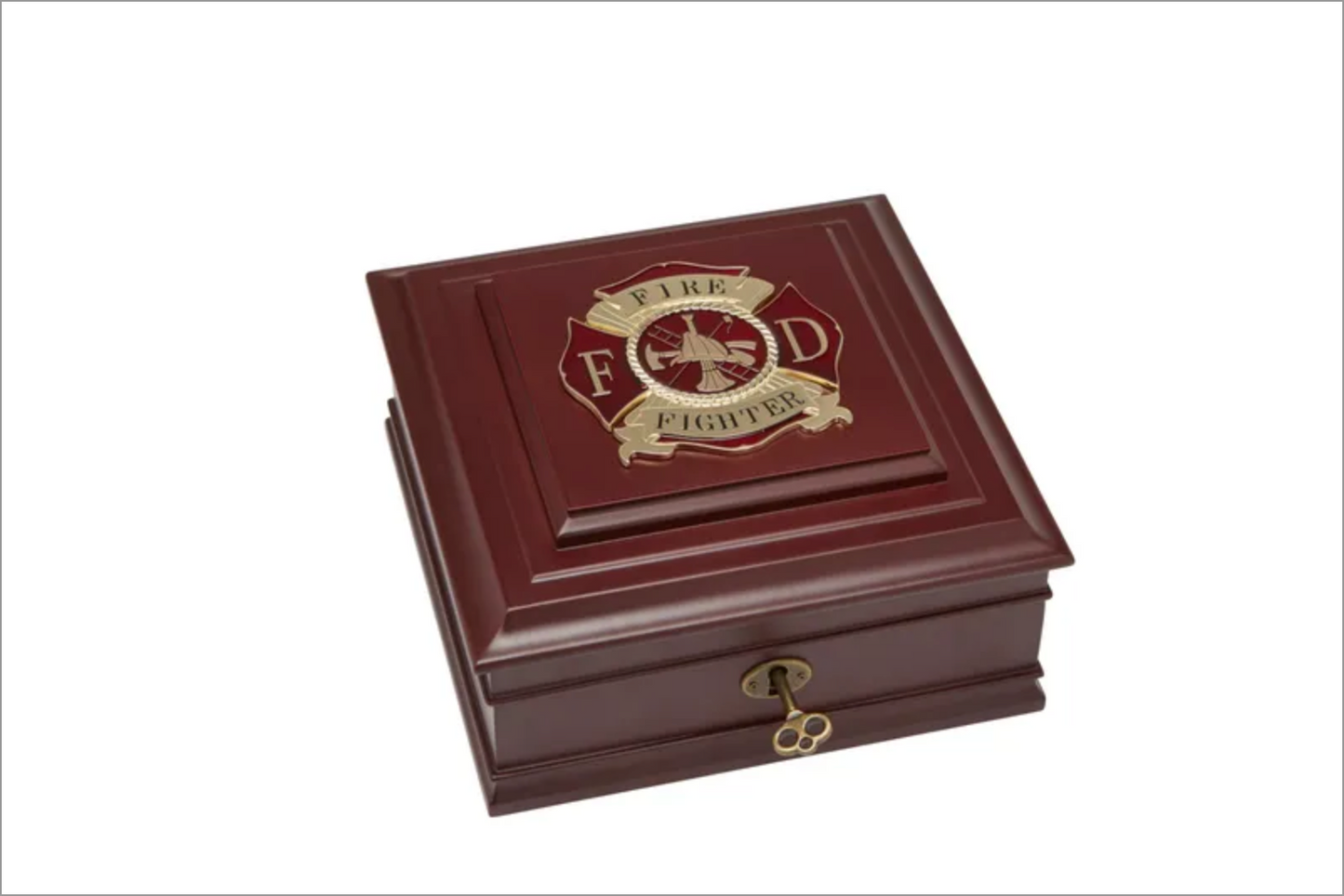 Firefighter Medallion Desktop Box