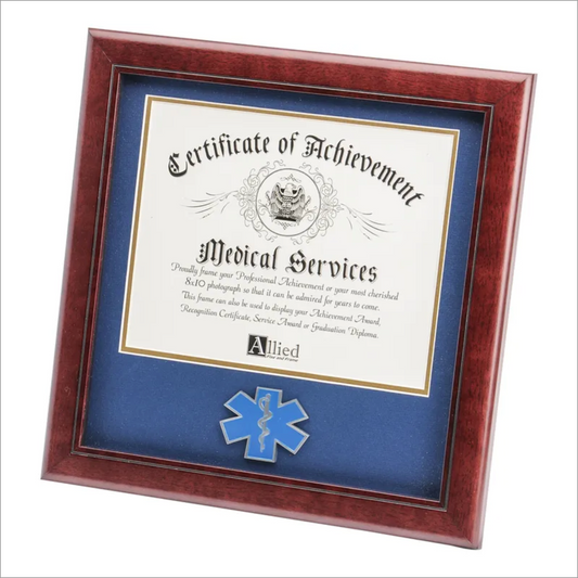 EMS Medallion 8-Inch by 10-Inch Certificate Frame