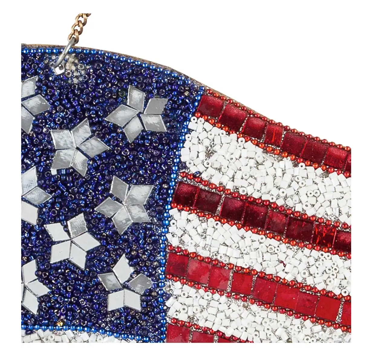 American Flag Beaded Wind Chime
