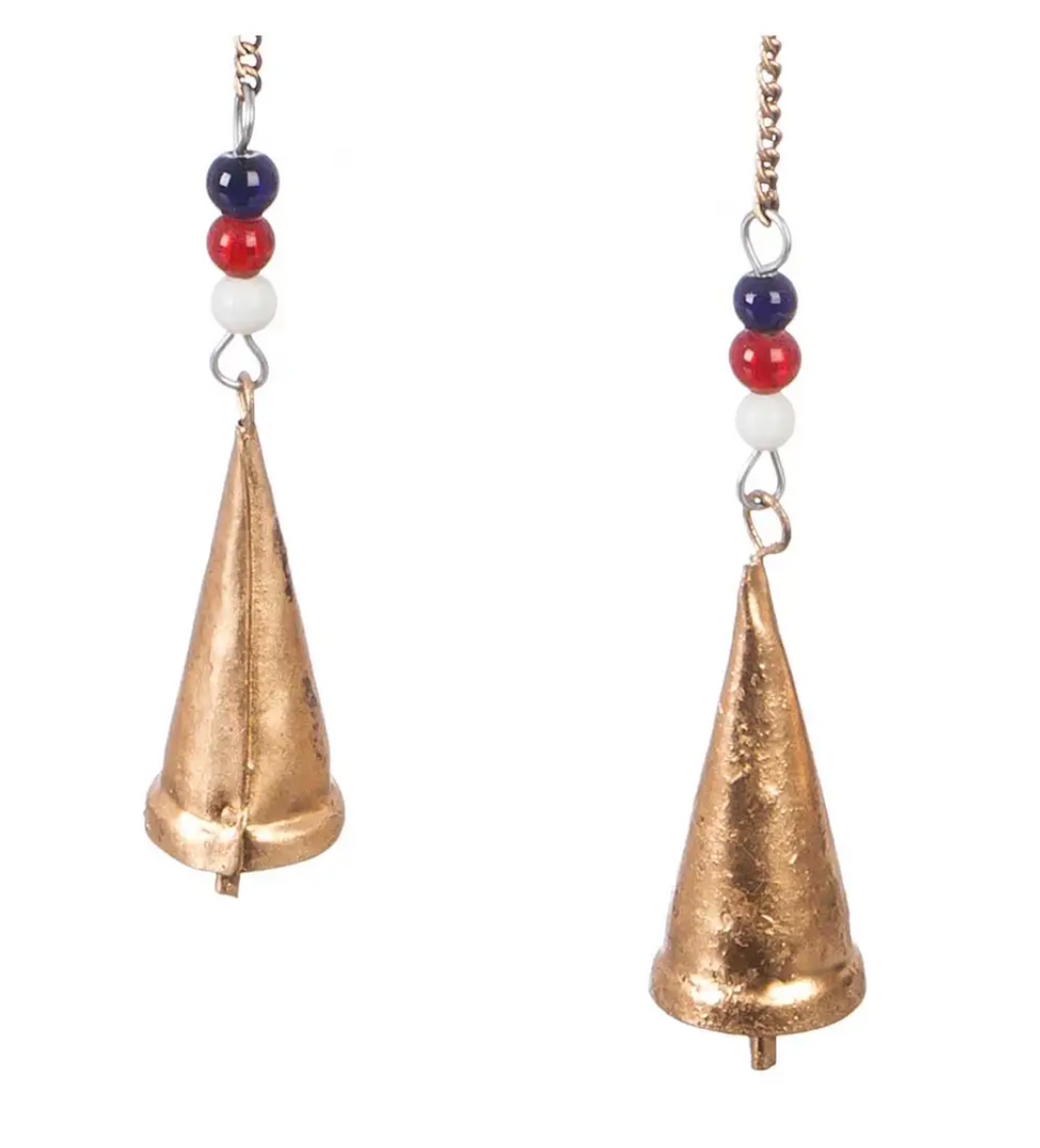American Flag Beaded Wind Chime