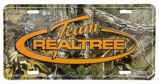 Team Realtree License Plate