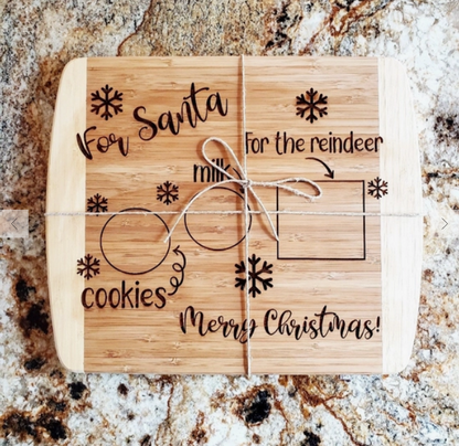 Cutting Board- Dear Santa Cookie Tray