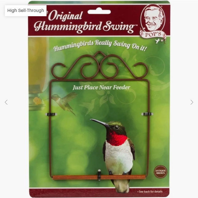 POP'S Original Hummingbird Swing (Brown)