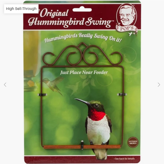 POP'S Original Hummingbird Swing (Brown)