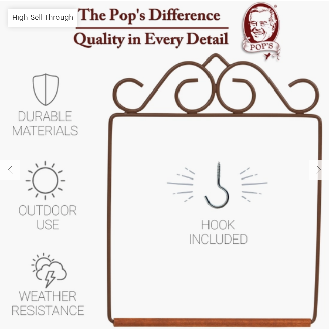 POP'S Original Hummingbird Swing (Brown)