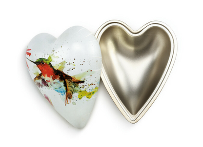 Hummingbird Art Heart Keeper
