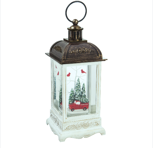 Truck with Cardinals LED Lantern