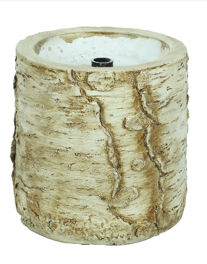 Artificial Christmas Pine Tree with Resin Birch Pot