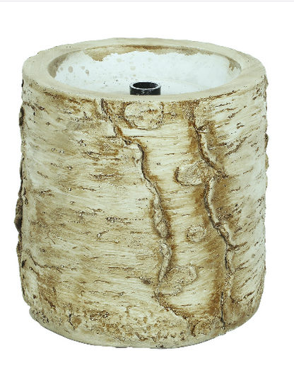 Artificial Christmas Pine Tree with Resin Birch Pot