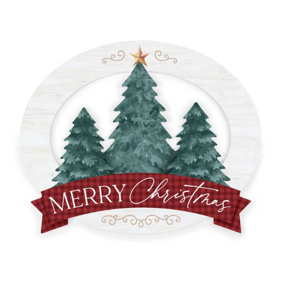 Merry Christmas Shape Sign