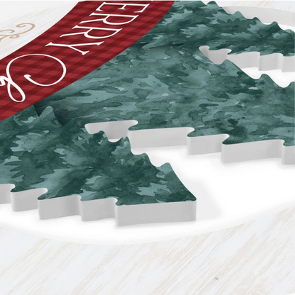 Merry Christmas Shape Sign